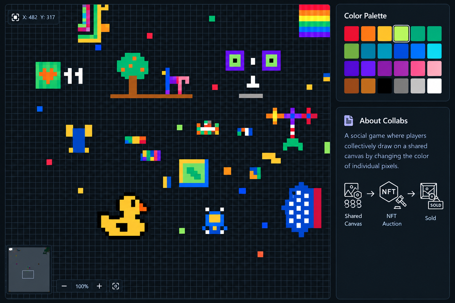 Collabs — product interface visualization